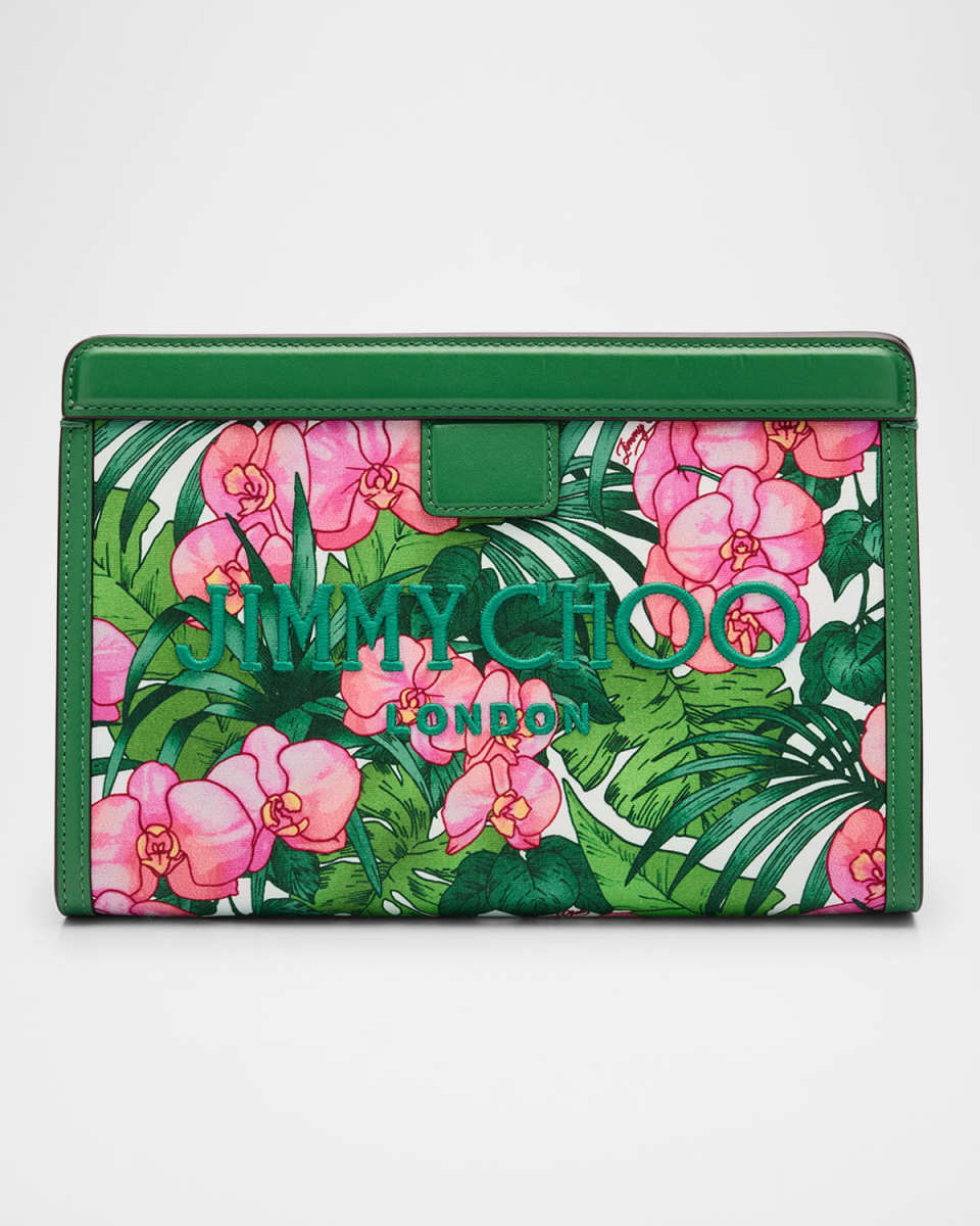 Avenue Tropical Printed Pouch Clutch Bag
